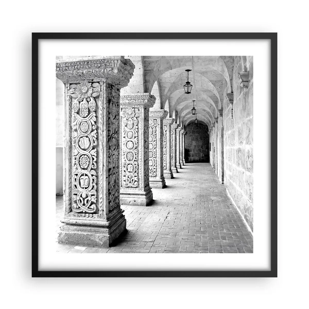 Plakat w czarnej ramie - A dokąd to…? - 50x50 cm