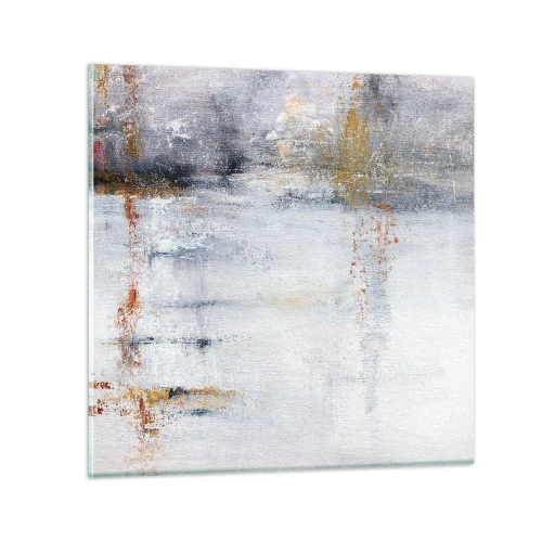 Obraz na szkle - Za powietrza zasłoną - 40x40 cm