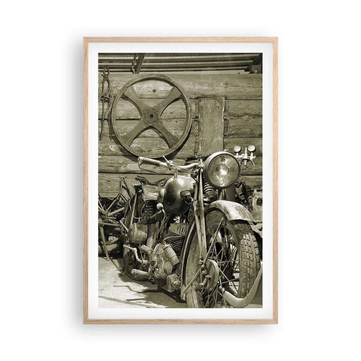 Plakat w ramie jasny dąb - W szopie wuja Władka - 61x91 cm