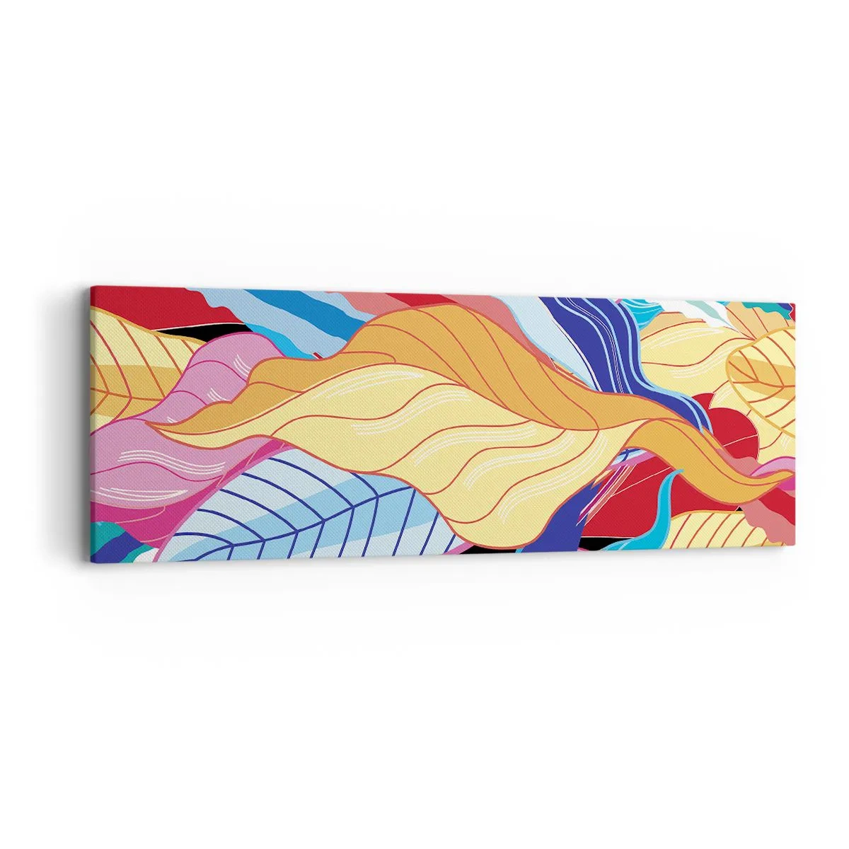 Obraz na płótnie - Kolorowy bałagan - 90x30 cm