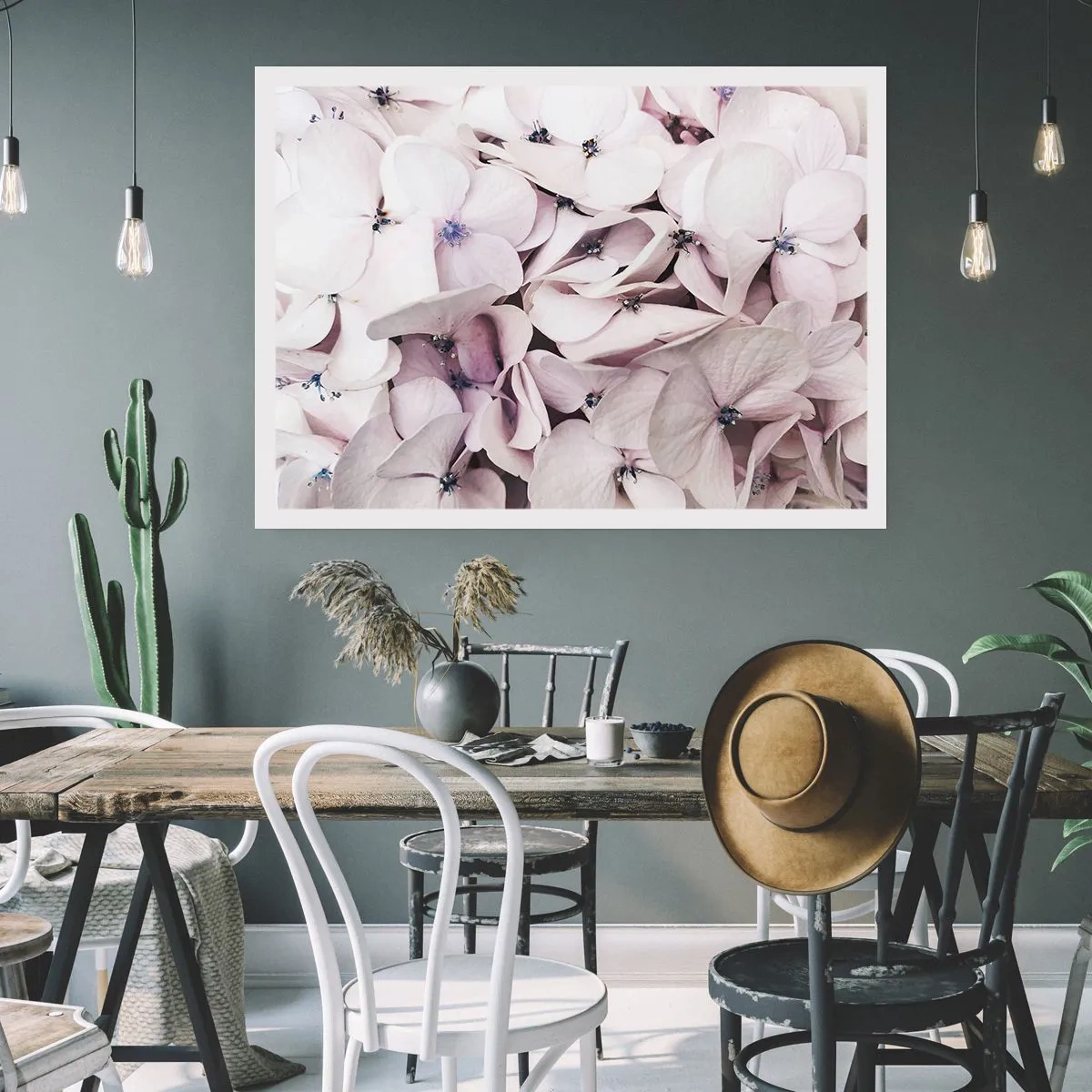 Plakat - W powodzi kwiatów - 50x40 cm