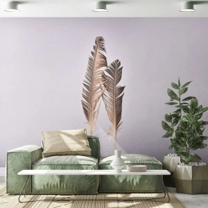 Fototapeta Standard Eco - Przeciw nicości - Ptasie Pióro, Sztuka, Grafika - 200x140 cm