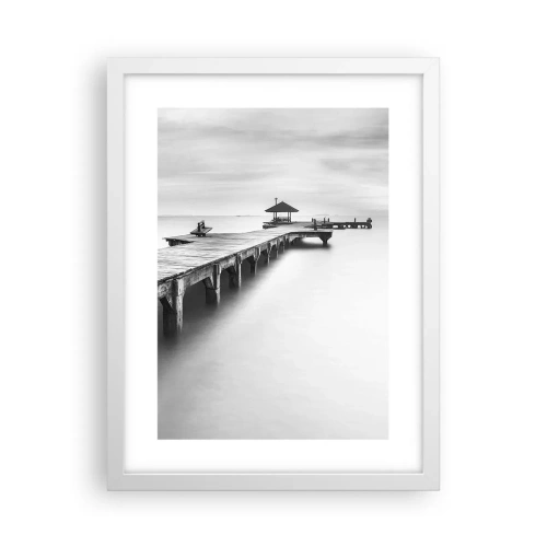 Plakat w białej ramie - W siną dal - 30x40 cm