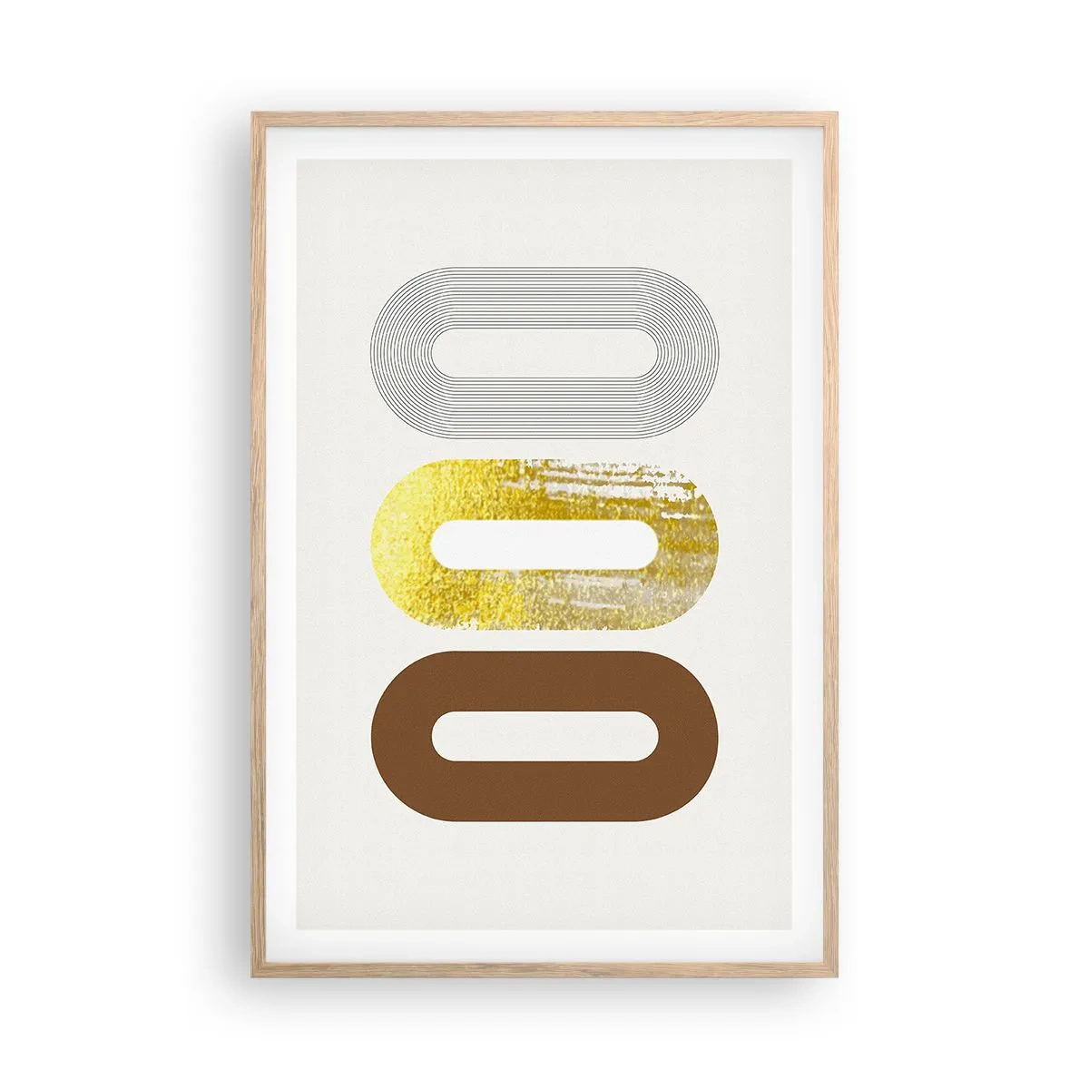 Plakat w ramie jasny dąb - Ooo! - 61x91 cm