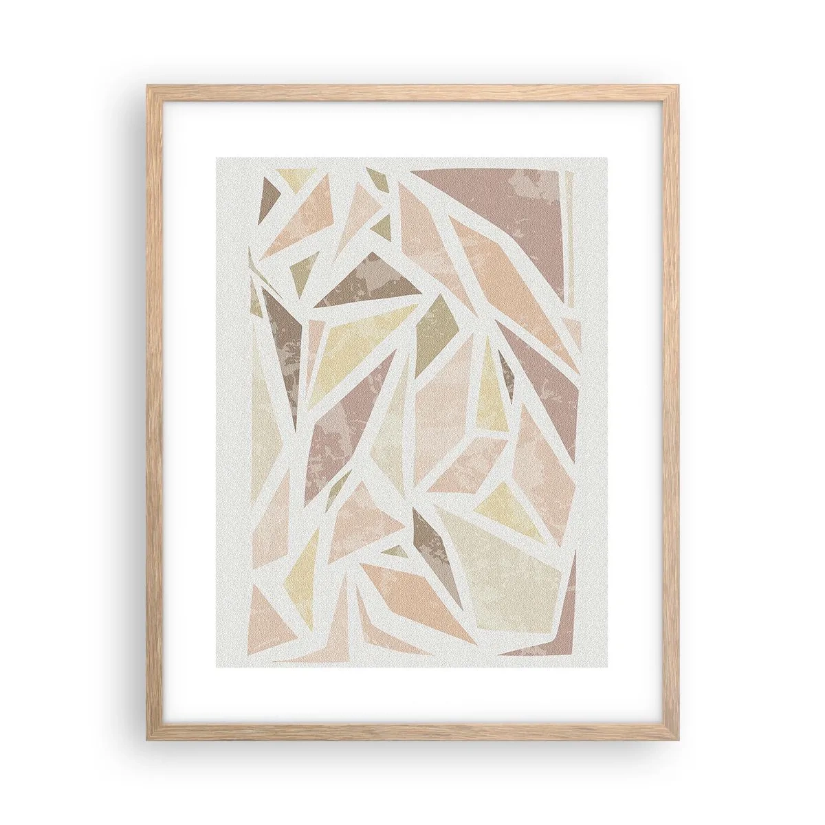 Plakat w ramie jasny dąb - Kompozycja witrażowa - 40x50 cm