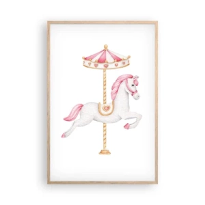 Plakat w ramie jasny dąb - Ruszył z kopyta - 61x91 cm