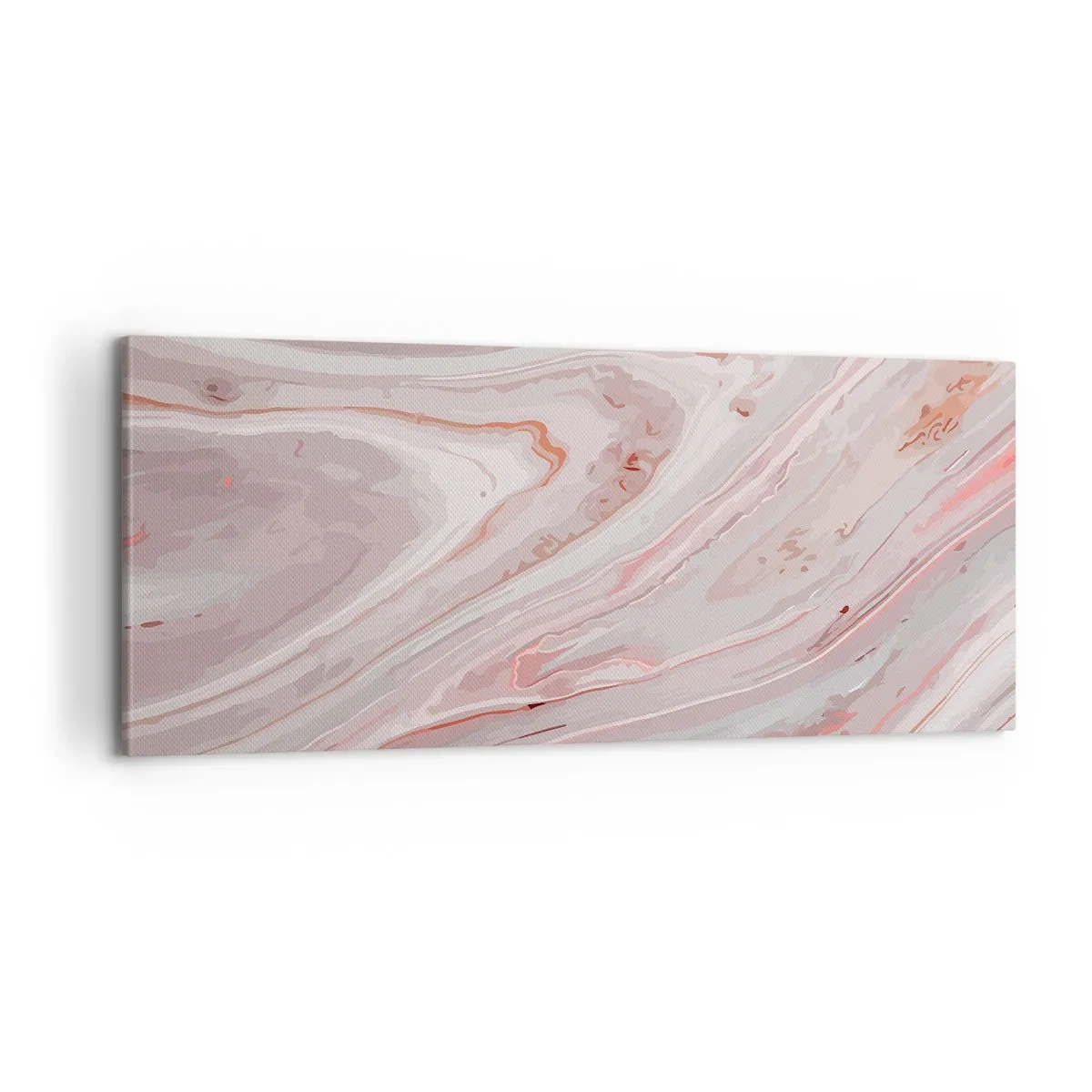 Obraz na płótnie - Różowy w płynie - 100x40 cm