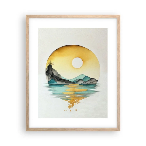 Plakat w ramie jasny dąb - W kręgu piękna - 40x50 cm