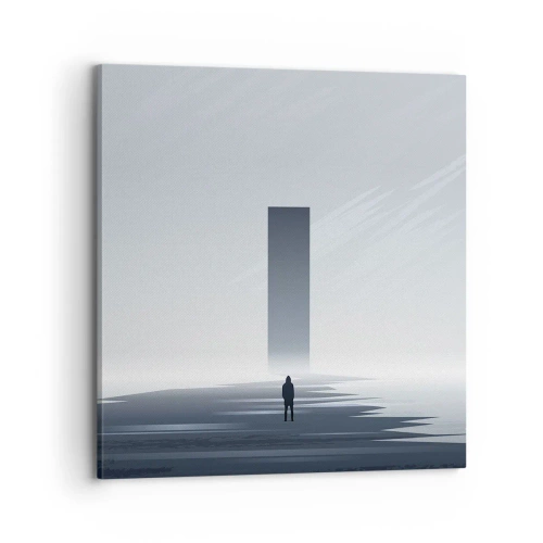 Obraz na płótnie - Szansa czy zagrożenie? - 70x70 cm