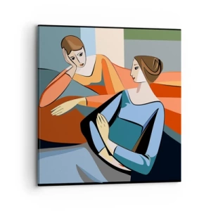 Obraz na płótnie - Chwila zwierzeń - 70x70 cm