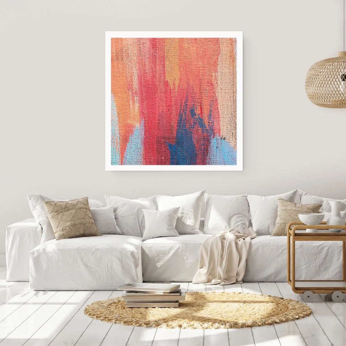 Plakat - Spłynąć tęczą - 60x60 cm