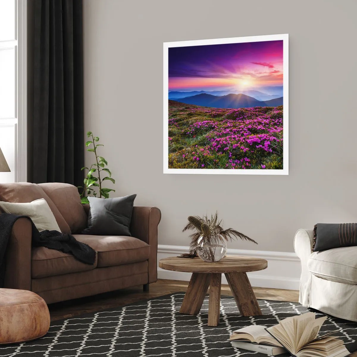 Plakat - Ziół zapachniały świeże pęki od niw - 30x30 cm