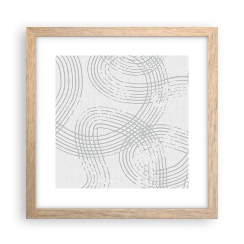 Plakat w ramie jasny dąb - Nie ma prostej drogi - 30x30 cm