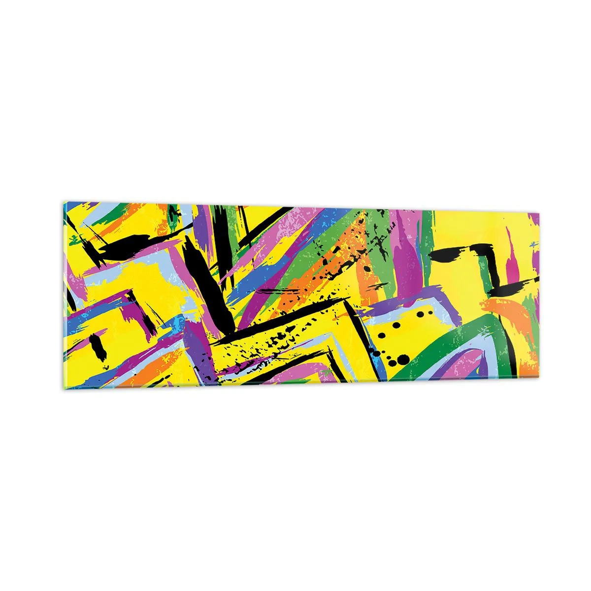 Obraz na szkle - Aż krzyczy z radości - 90x30 cm