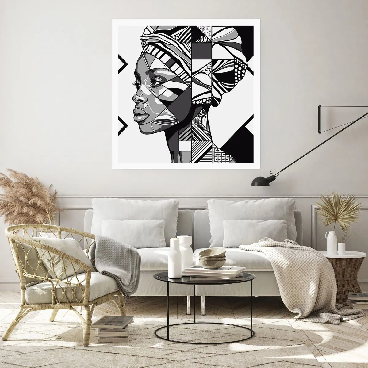 Plakat - Portret etniczny - 40x40 cm