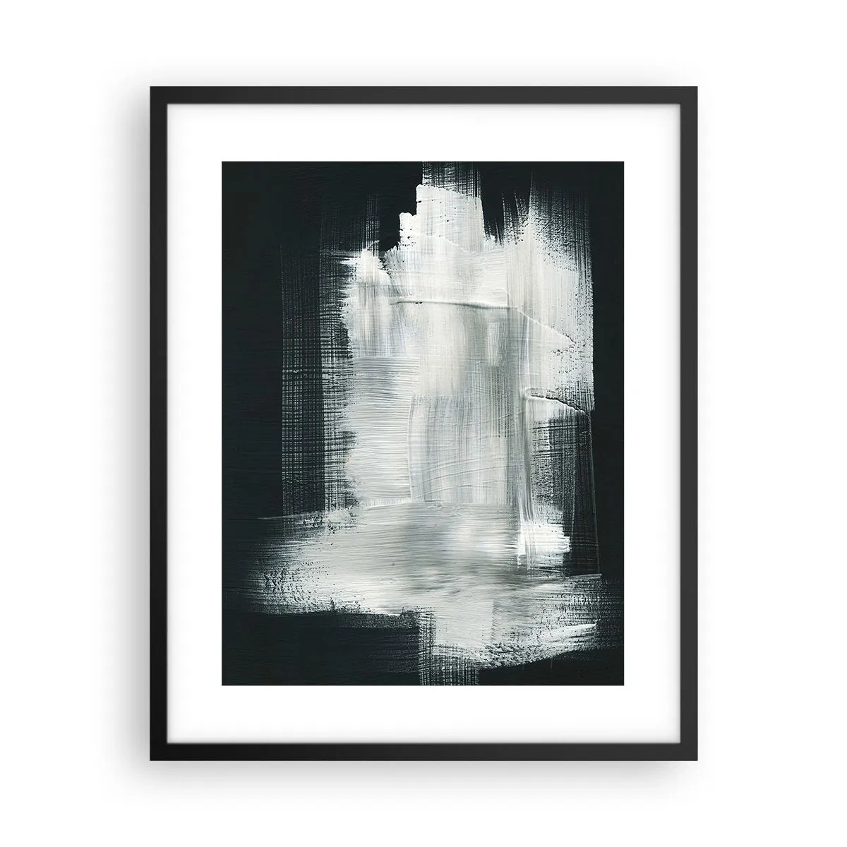 Plakat w czarnej ramie - Utkane z pionu i poziomu - 40x50 cm