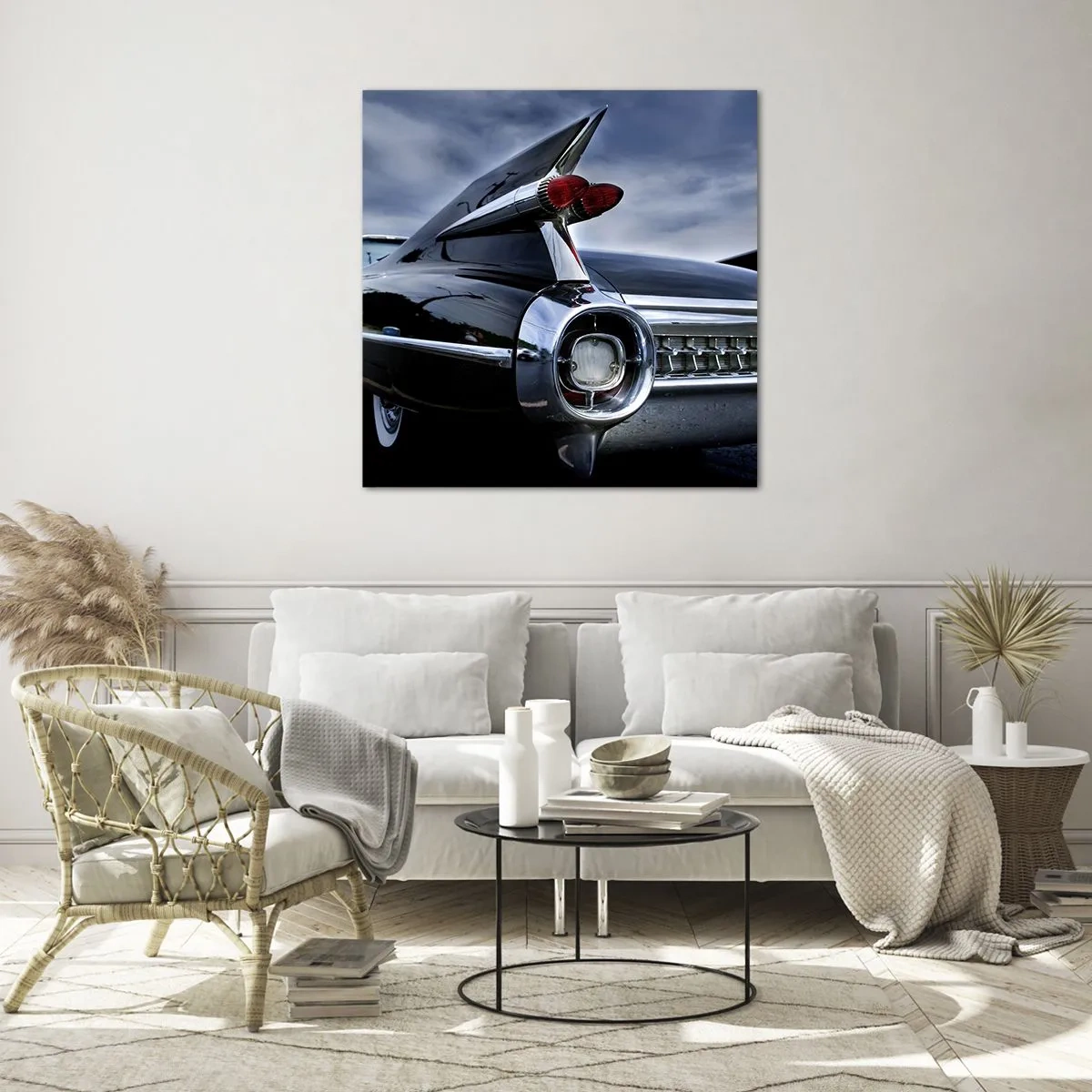 Obraz na szkle - Właśnie dlatego piękny! - 60x60 cm