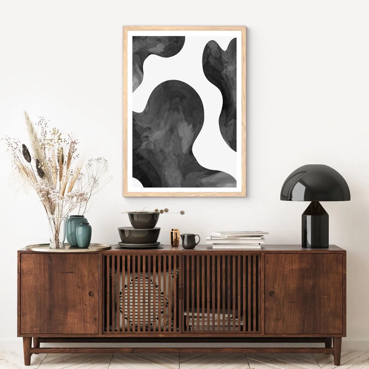 Plakat w ramie jasny dąb - Droga Mleczna - 61x91 cm