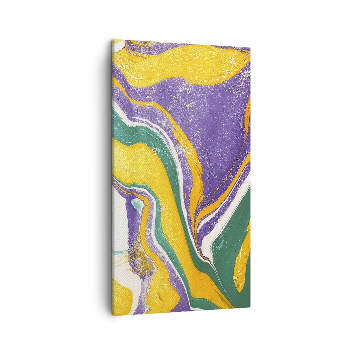 Obraz na płótnie - Fale barw - 45x80 cm