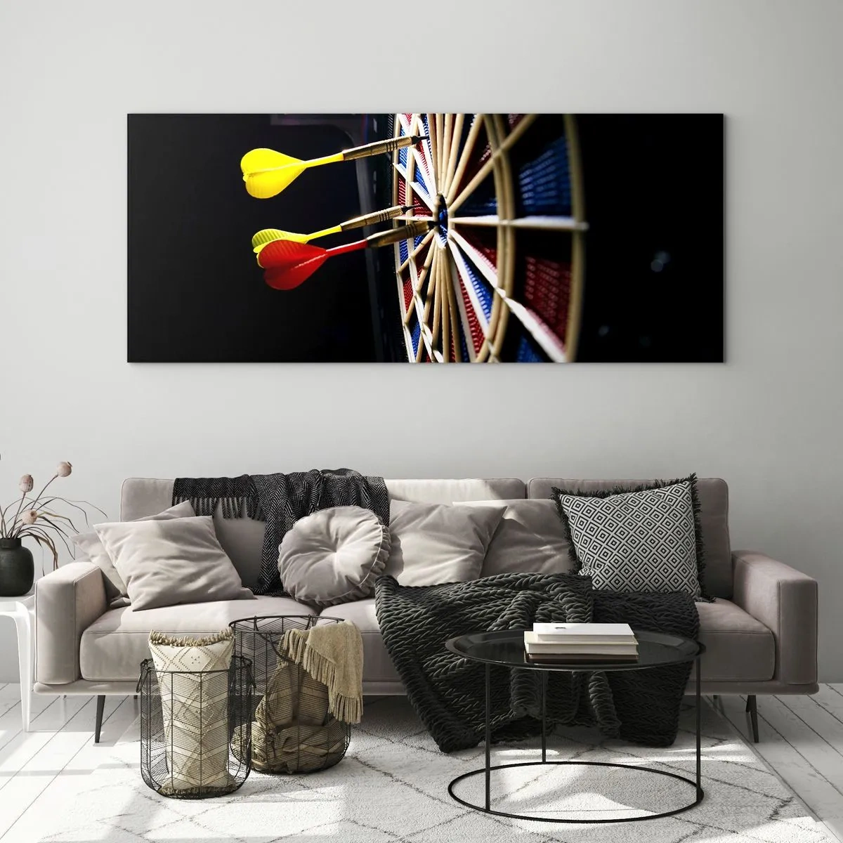 Obraz na szkle - W samo sedno - 100x40 cm