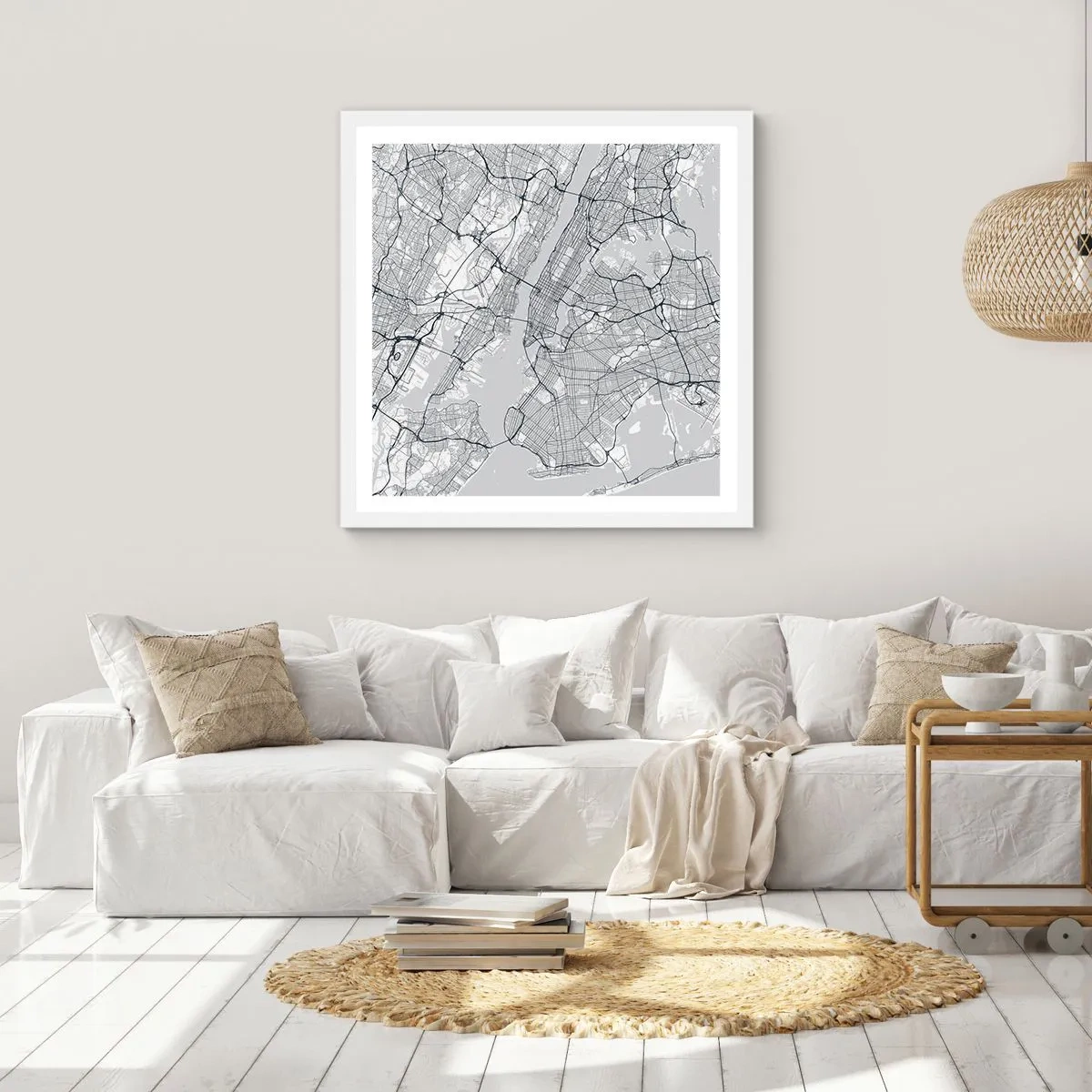 Plakat w białej ramie - Anatomia metropolii - 30x30 cm