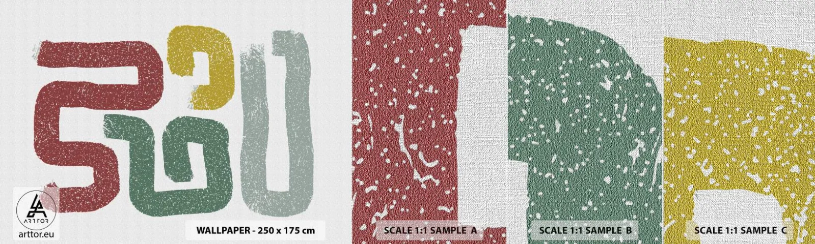 Fototapeta Próbka Premium Canvas - W nieznanym języku - Sztuka, Minimalizm, Wywijasy - 100x30 cm