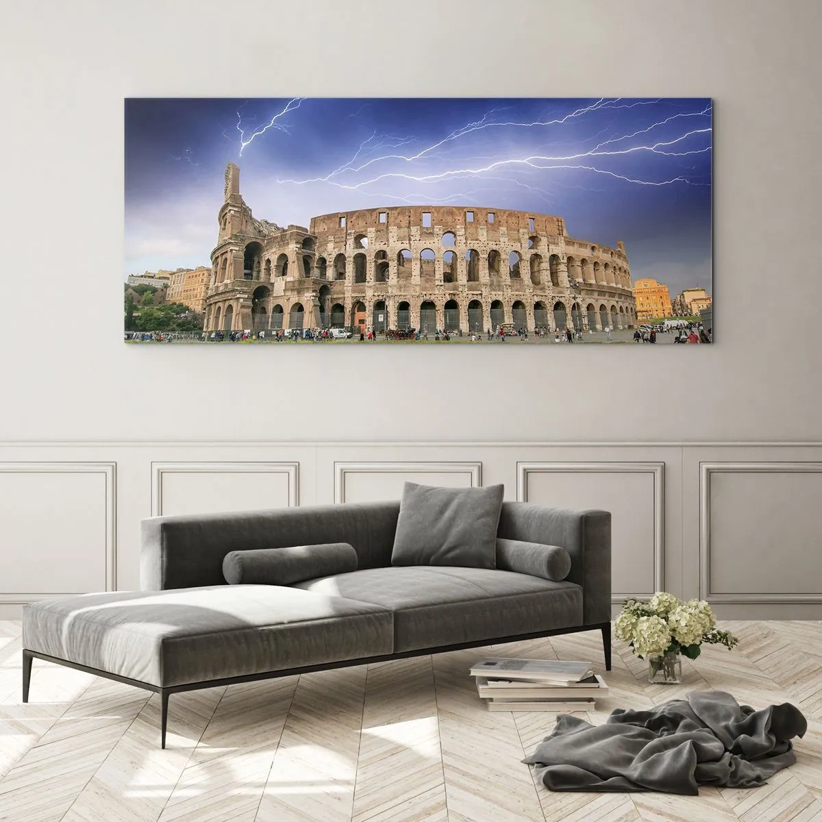 Obraz na szkle - Arena walki - 90x30 cm