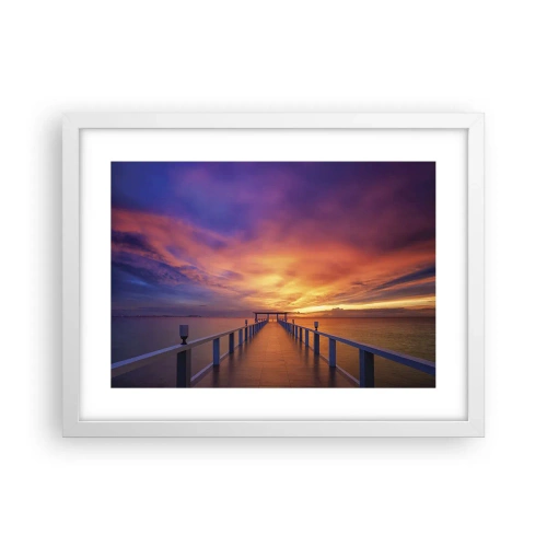 Plakat w białej ramie - Bez końca - 40x30 cm
