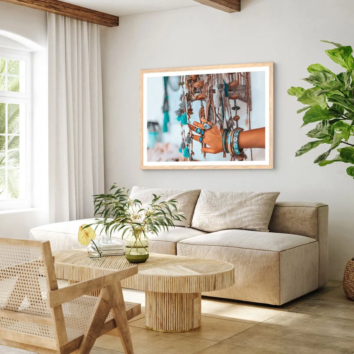 Plakat w ramie jasny dąb - Lokalne skarby - 91x61 cm