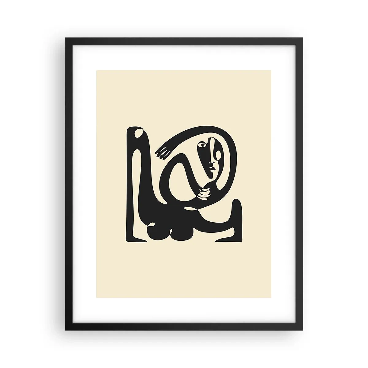 Plakat w czarnej ramie - Prawie Picasso - 40x50 cm