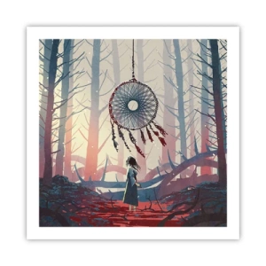 Plakat - Tajemny rytuał szczęścia - 60x60 cm