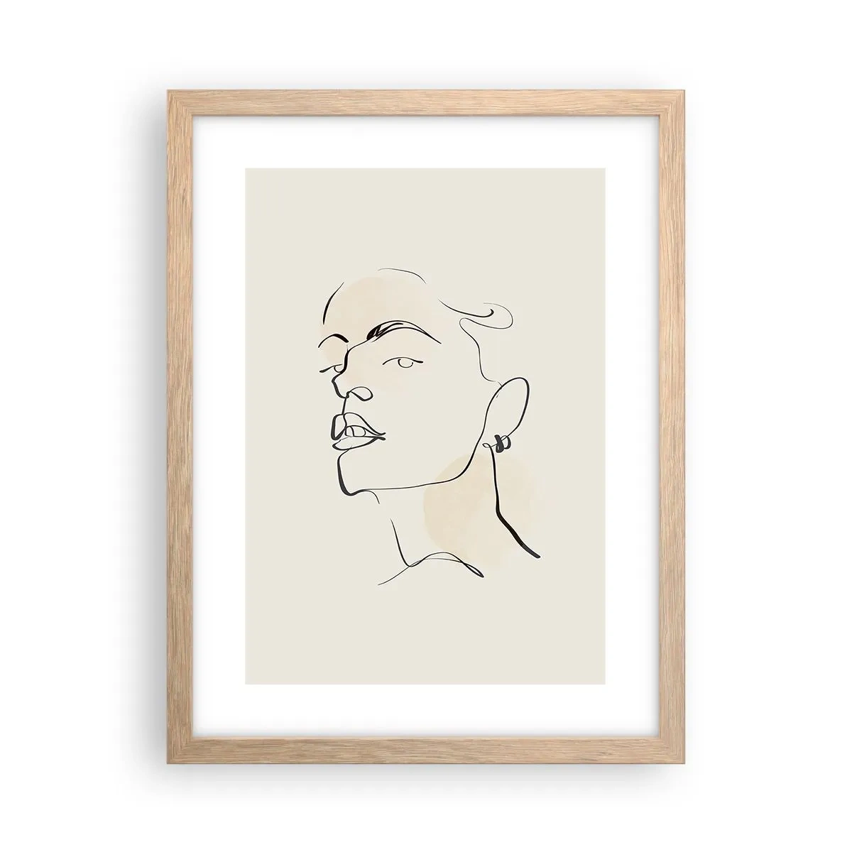 Plakat w ramie jasny dąb - Dumne spojrzenie - 30x40 cm