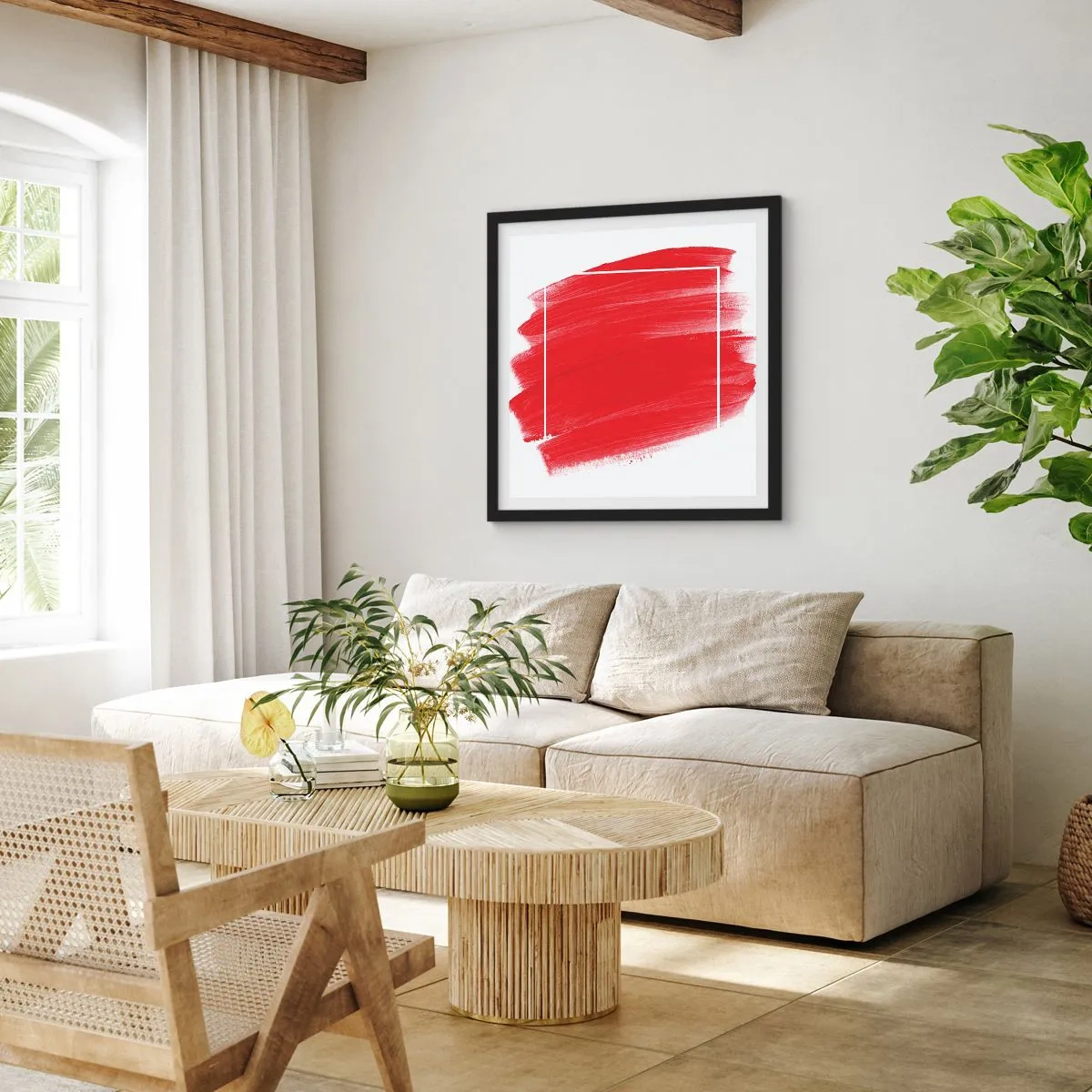 Plakat w czarnej ramie - Poza ramą - 50x50 cm