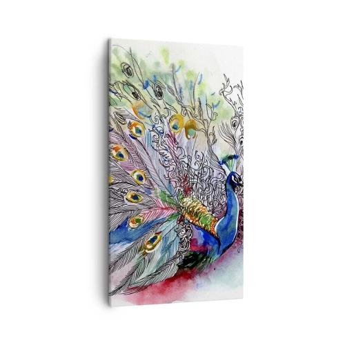 Obraz na płótnie - Z dumą przeciw szarości  - 45x80 cm