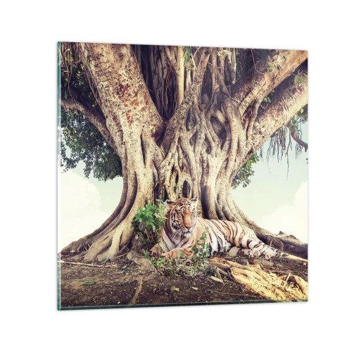 Obraz na szkle - Widok z Księgi Rodzaju - 60x60 cm