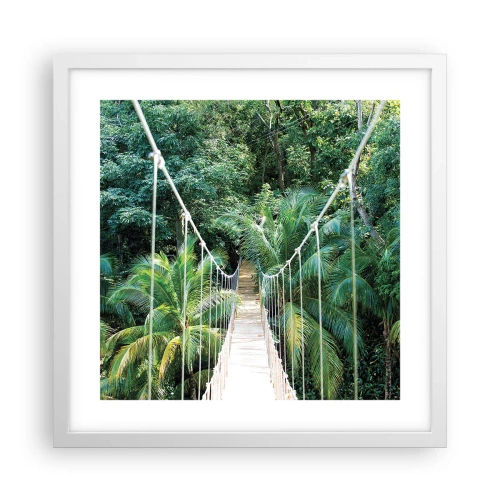 Plakat w białej ramie - Welcome to the jungle! - 40x40 cm