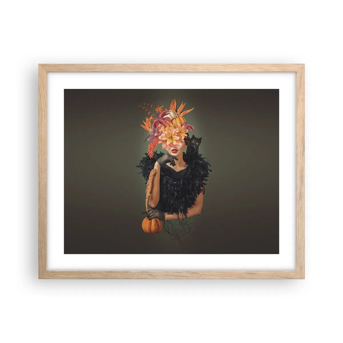 Plakat w ramie jasny dąb - Czar wiedźmy - 50x40 cm
