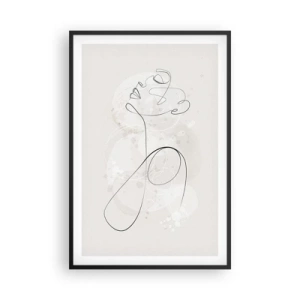 Plakat w czarnej ramie - Spirala piękna - 61x91 cm