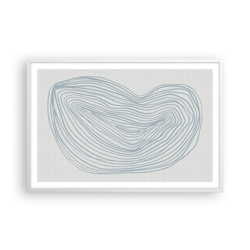 Plakat w białej ramie - Uśmiech kropli - 91x61 cm