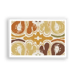 Plakat w białej ramie - Abstrakcja sentymentalna - 91x61 cm