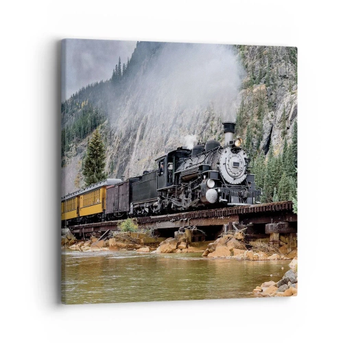 Obraz na płótnie - A dokąd to? Dokąd? - 40x40 cm