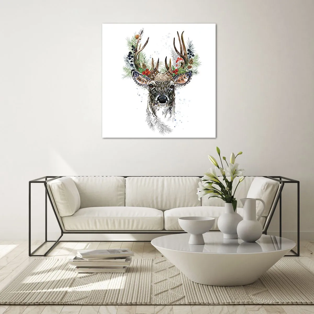 Obraz na szkle - W świątecznej szacie - 50x50 cm