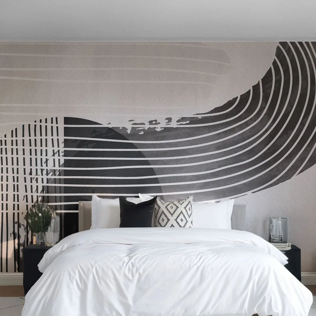 Fototapeta Premium Sand - Tam i z powrotem - Minimalizm, Abstrakcja, Sztuka - 250x175 cm