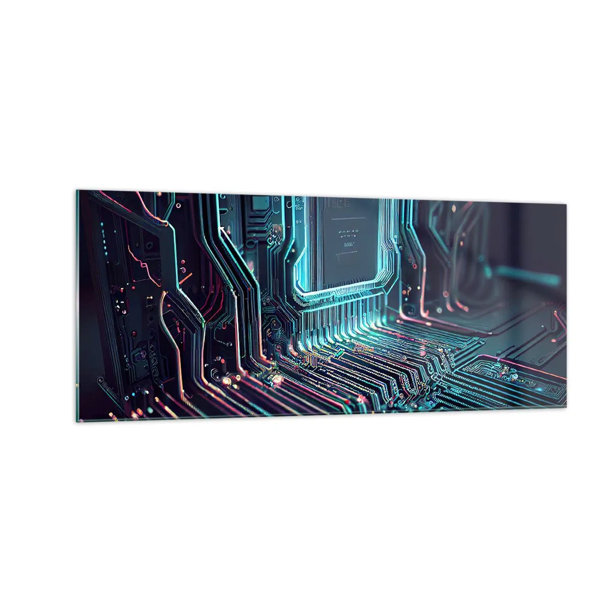 Obraz na szkle - Tak sobie myślę… - 100x40 cm