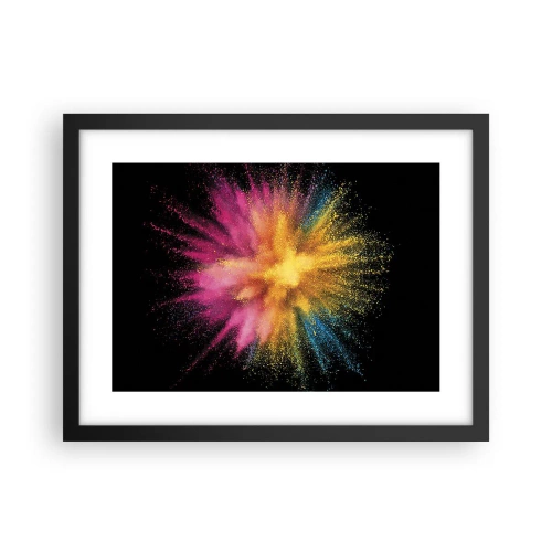 Plakat w czarnej ramie - Narodziny barw  - 40x30 cm