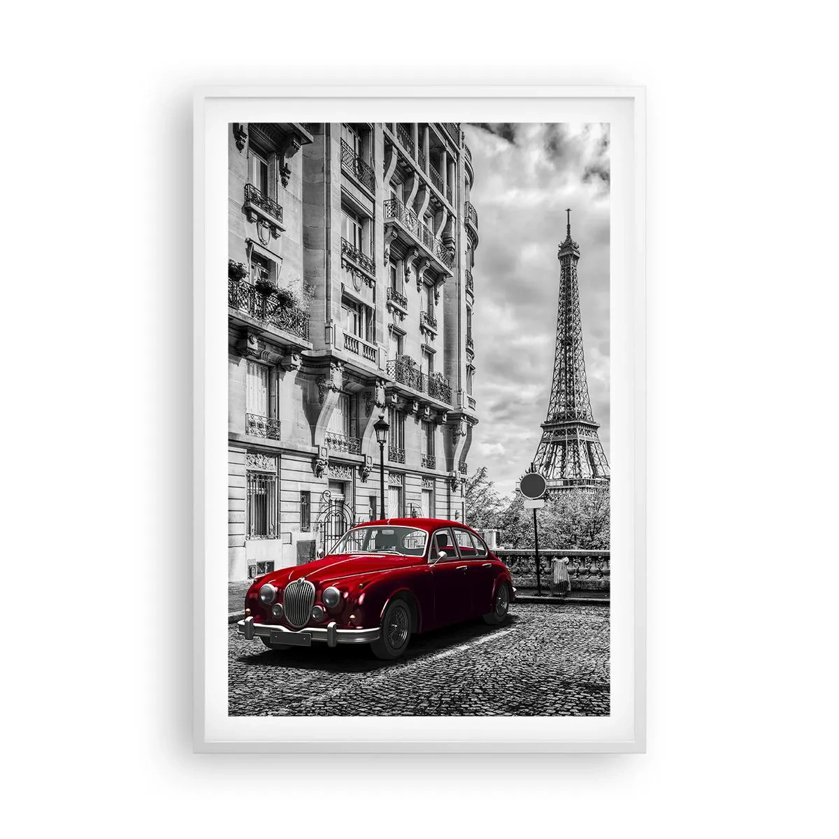 Plakat w białej ramie - Drapieżnik w mieście - 61x91 cm