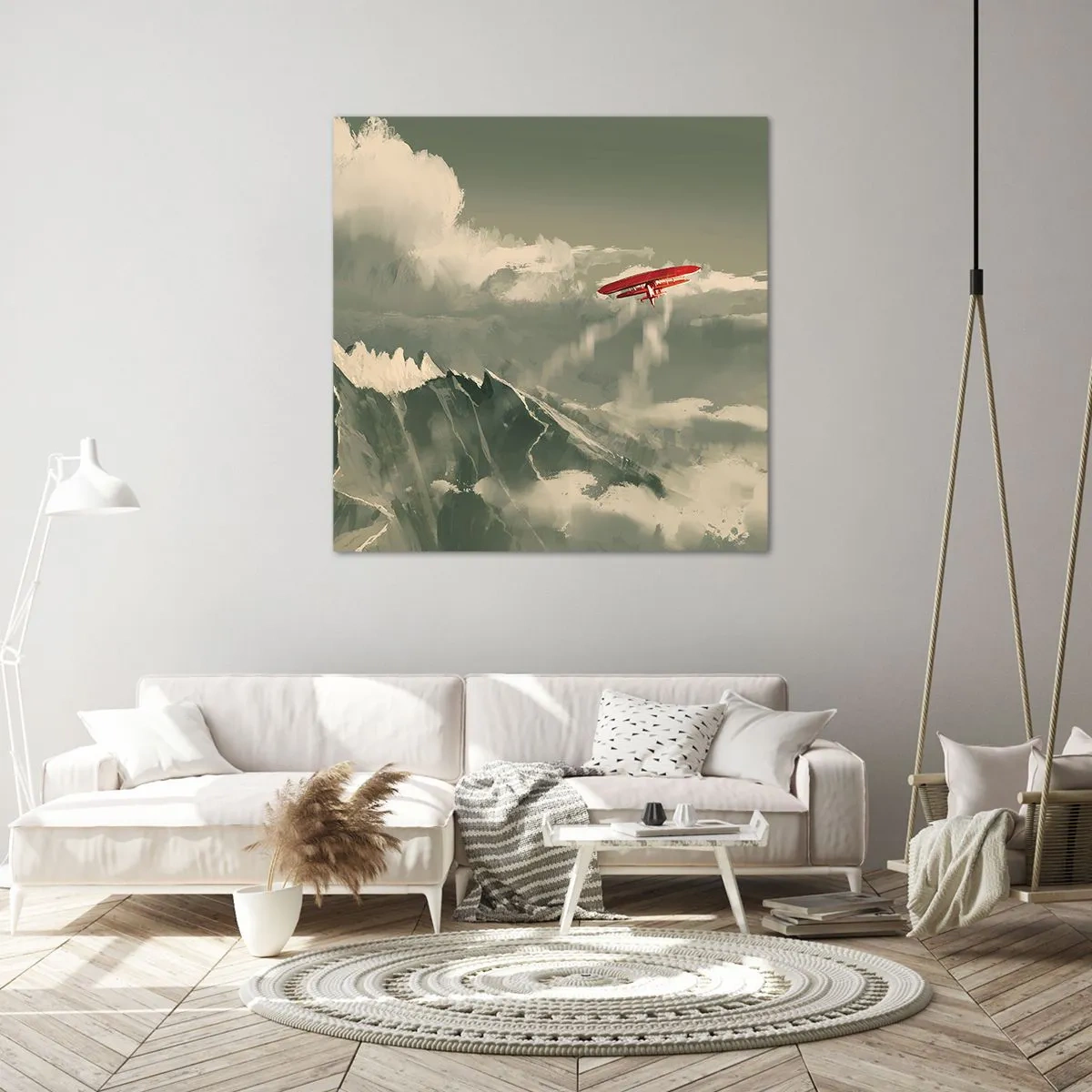 Obraz na płótnie - Nieustraszony pionier - 70x70 cm