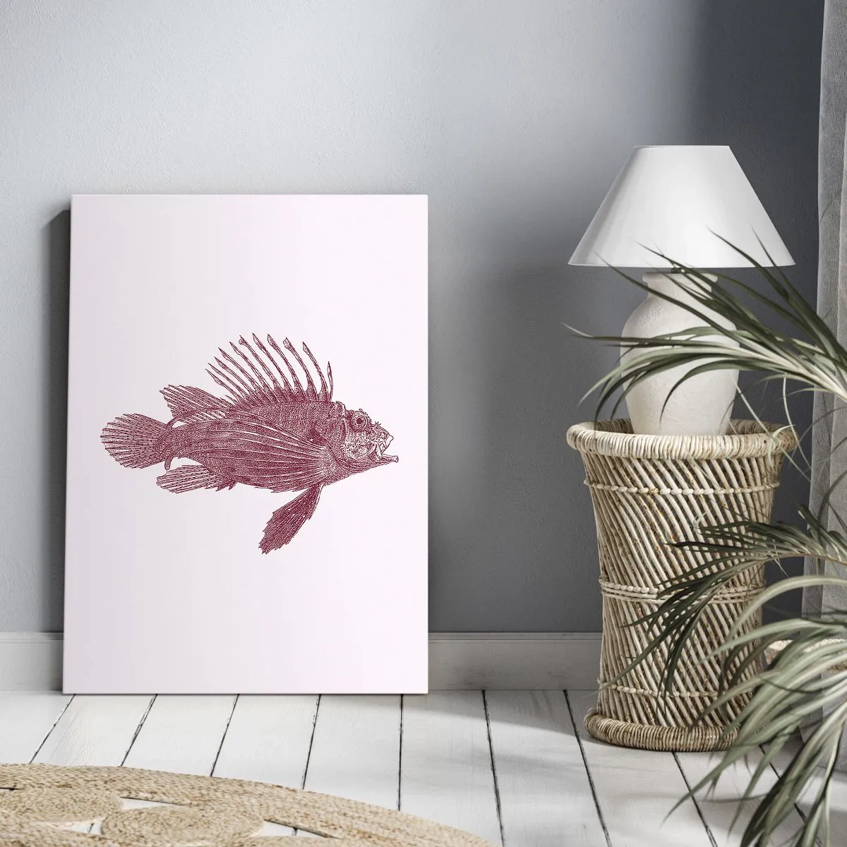 Obraz na płótnie - Mieszkanka egzotycznych wód - 55x100 cm