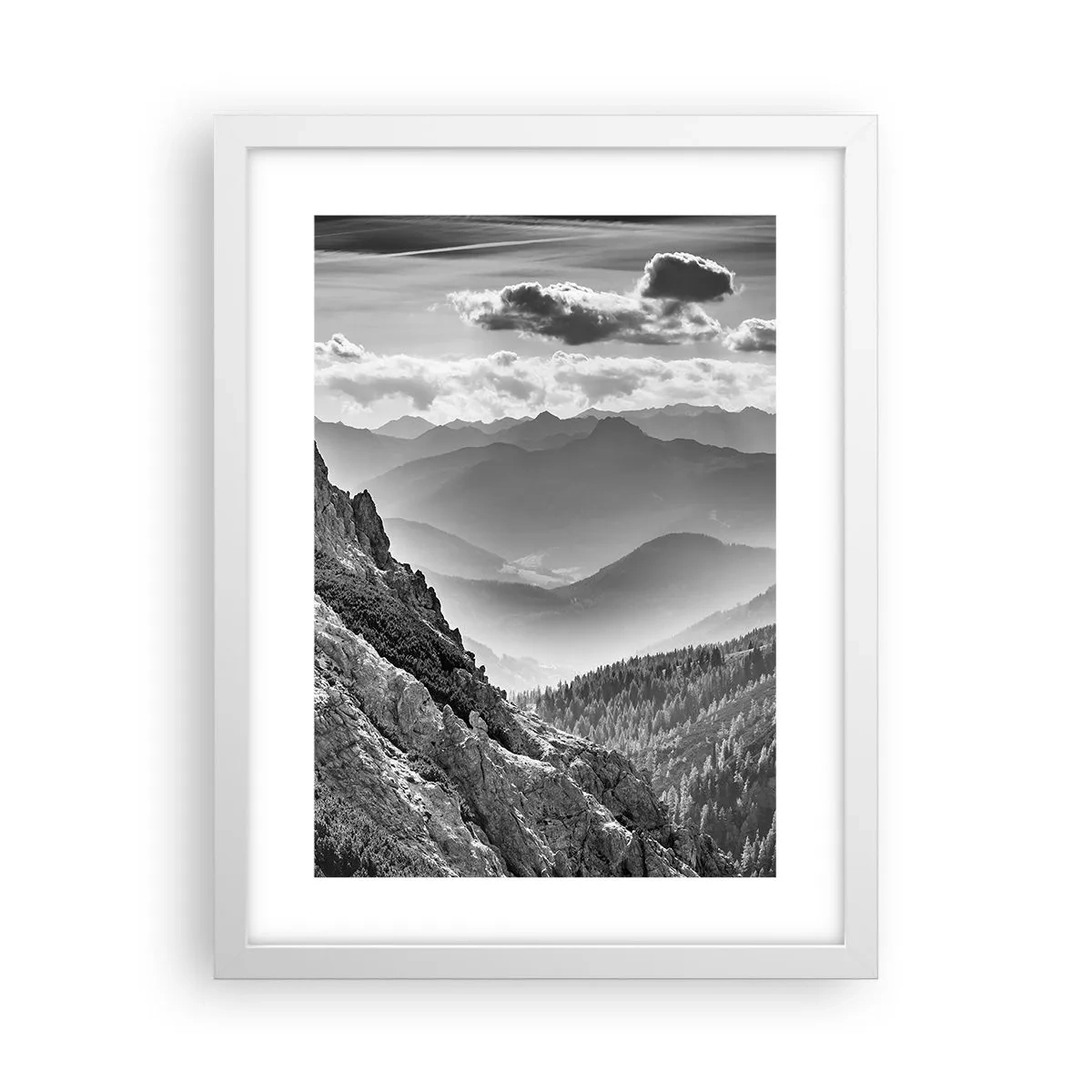 Plakat w białej ramie - Aż po horyzont - 30x40 cm