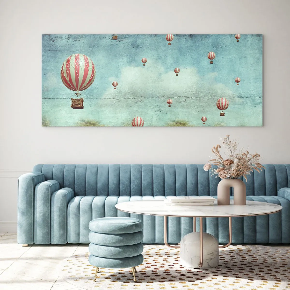 Obraz na szkle - Wolni od zgiełku życia - 100x40 cm